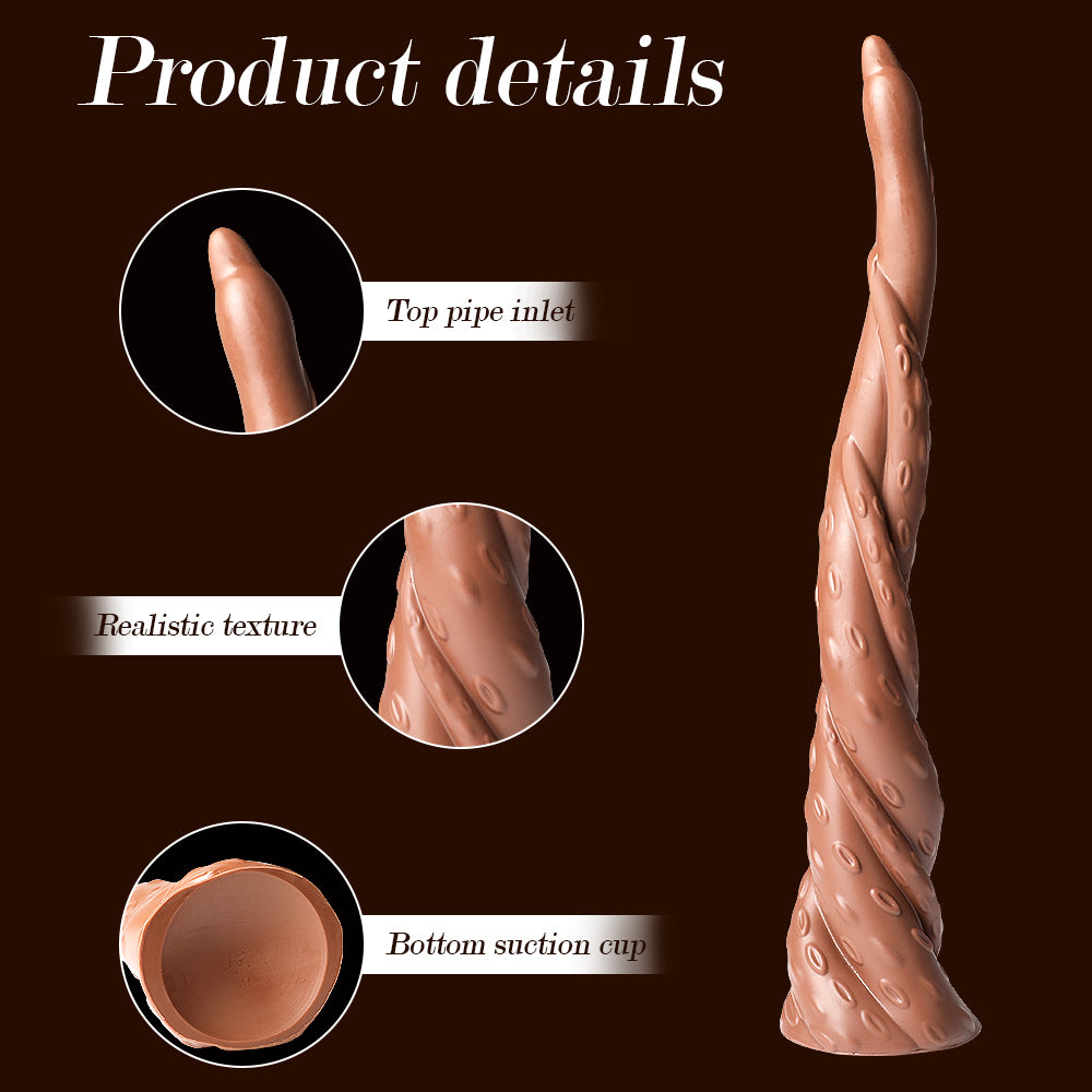 Dildo super lungo a spirale Monster da 16 pollici con base a ventosa