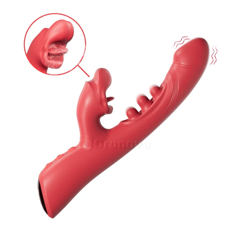 Vibratore 3-in-1 per baci e triplo tocco – Piacere clitorideo e punto G