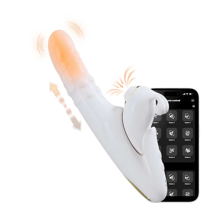 Vibratore 2-in-1 Staccabile con Suzione e Spinta con Controllo tramite App