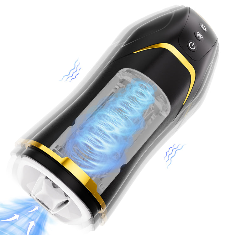 Masturbatore maschile a suzione automatica - Vibrante e impermeabile