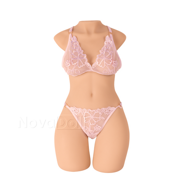 "37.4LB Female Torso Doll with Thrusting Motion" in italiano si traduce come "Bambola Torso Femminile da 37,4LB con Movimento di Spinta".