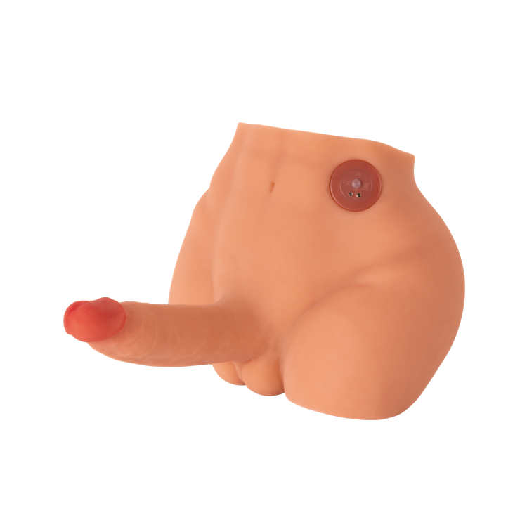 10.9LB Torso maschile con pene realistico vibrante e a spinta