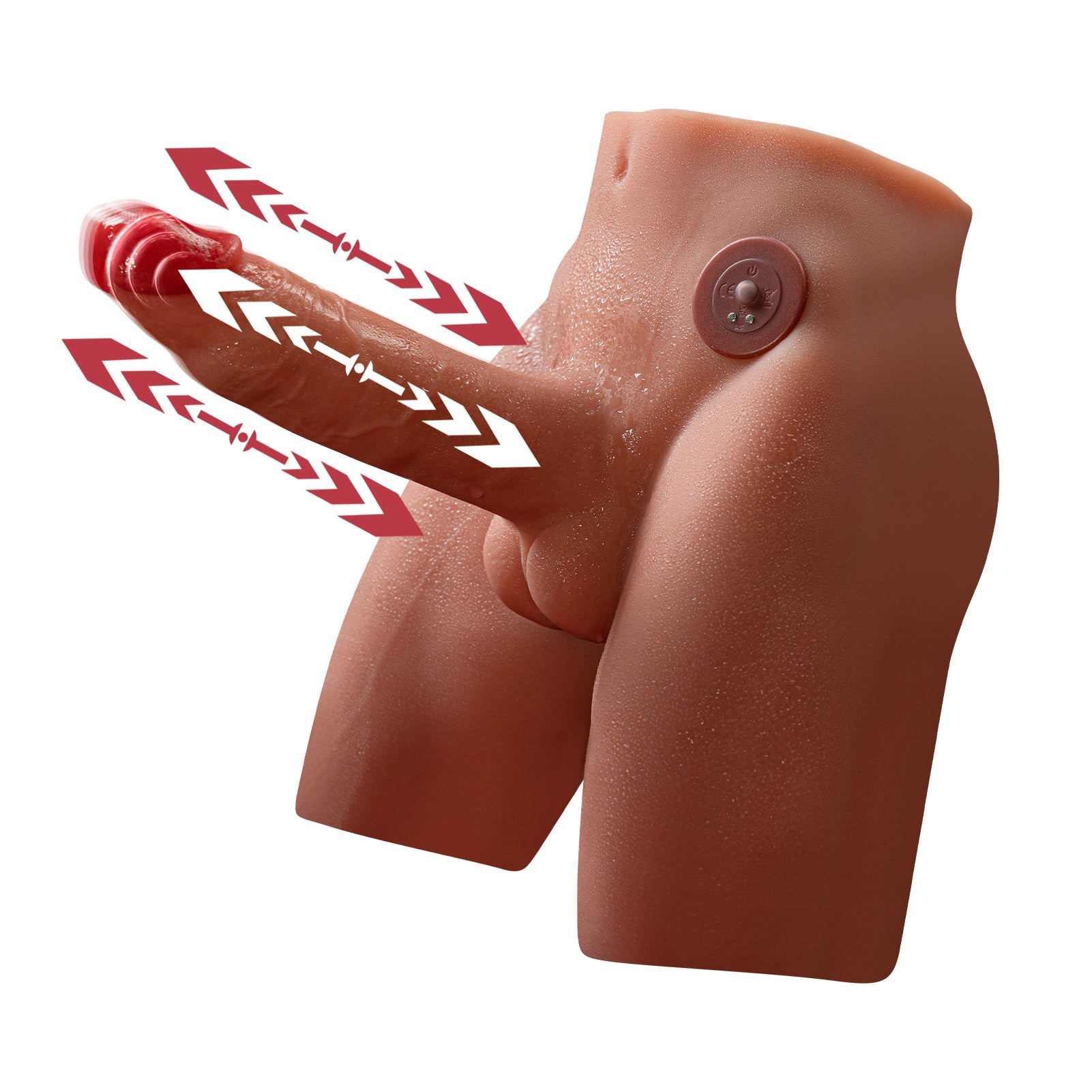 9 LB 6.7-Inch Torso Maschile Realistico con Design Realistico del Dildo