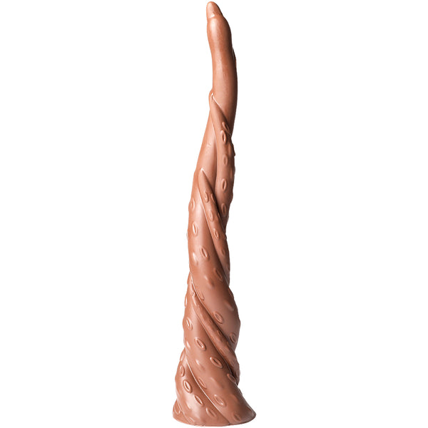 Dildo Super Lungo da 16 Pollici con Design a Spirale Mostruoso e Base a Ventosa