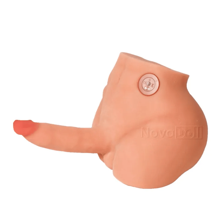 10.9LB Torso maschile con pene realistico vibrante e a spinta