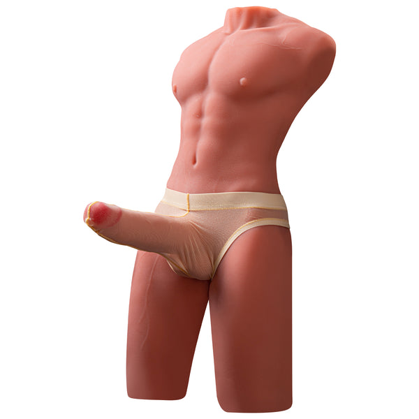 17,6 LB Torso Maschile Realistico 3D con Pene Simulato da 6,7 Pollici