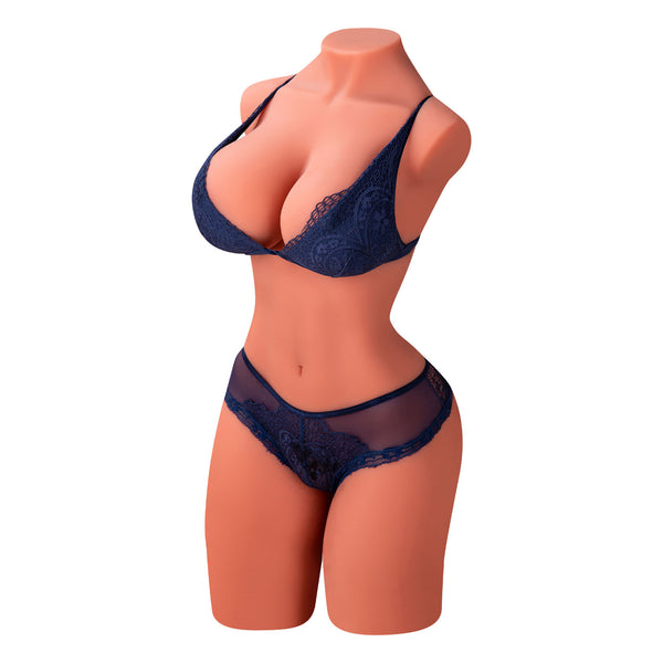 "42,3 LB Female Torso Doll con Sensazione di Suzione Intensa"