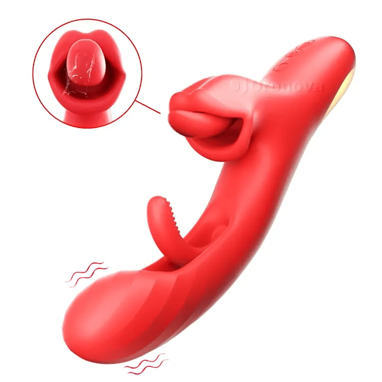 Vibratore a lingua per punto G - Sbattente e rotante