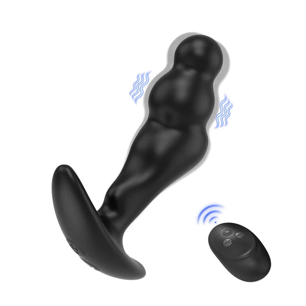 Massaggiatore Prostatico in Silicone & Vibratore Plug Anale per Stimolazione del Punto G Maschile