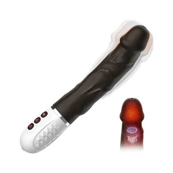 Vibratore Realistico a Dildo - Riscaldante e Vibrante