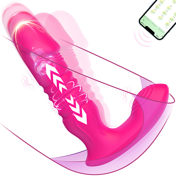 Dildo Vibratore Punto G - Movimenti di Spinta e Vibrazione