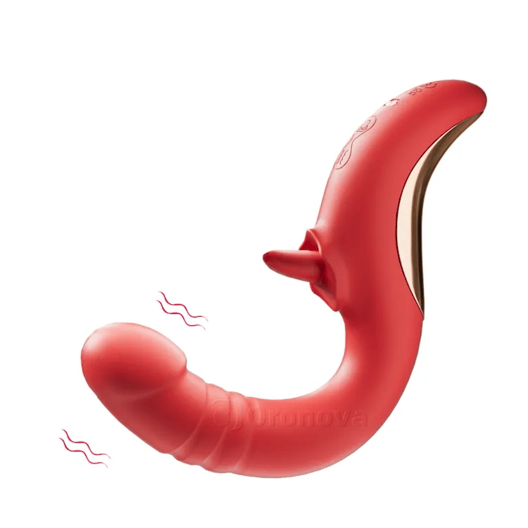 Vibratore per punto G Licking - Spinta e Vibrazione