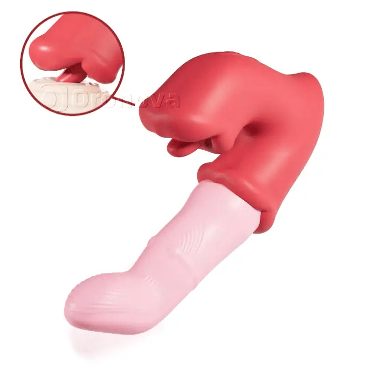 Vibratore per piacere G-Spot e clitorideo – Leccata di lingua, impermeabile