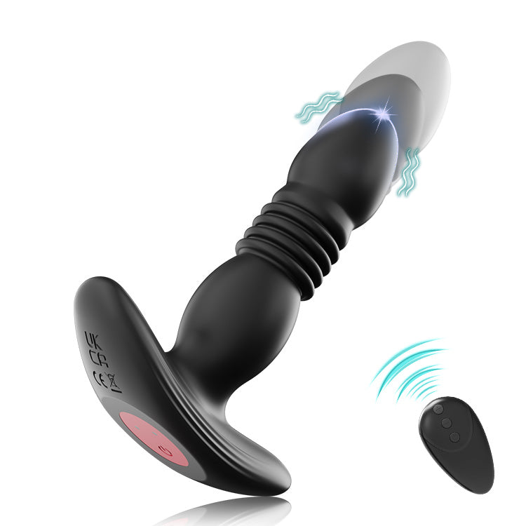 Plug anale vibrante espandibile a velocità multipla con telecomando