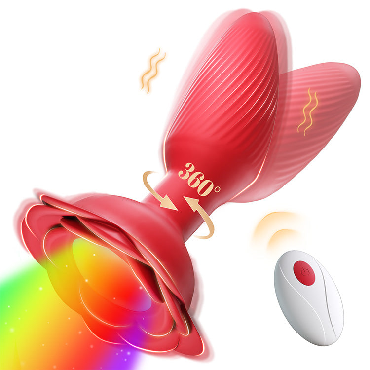 Vibrazione rotante a 360° con luci LED e telecomando