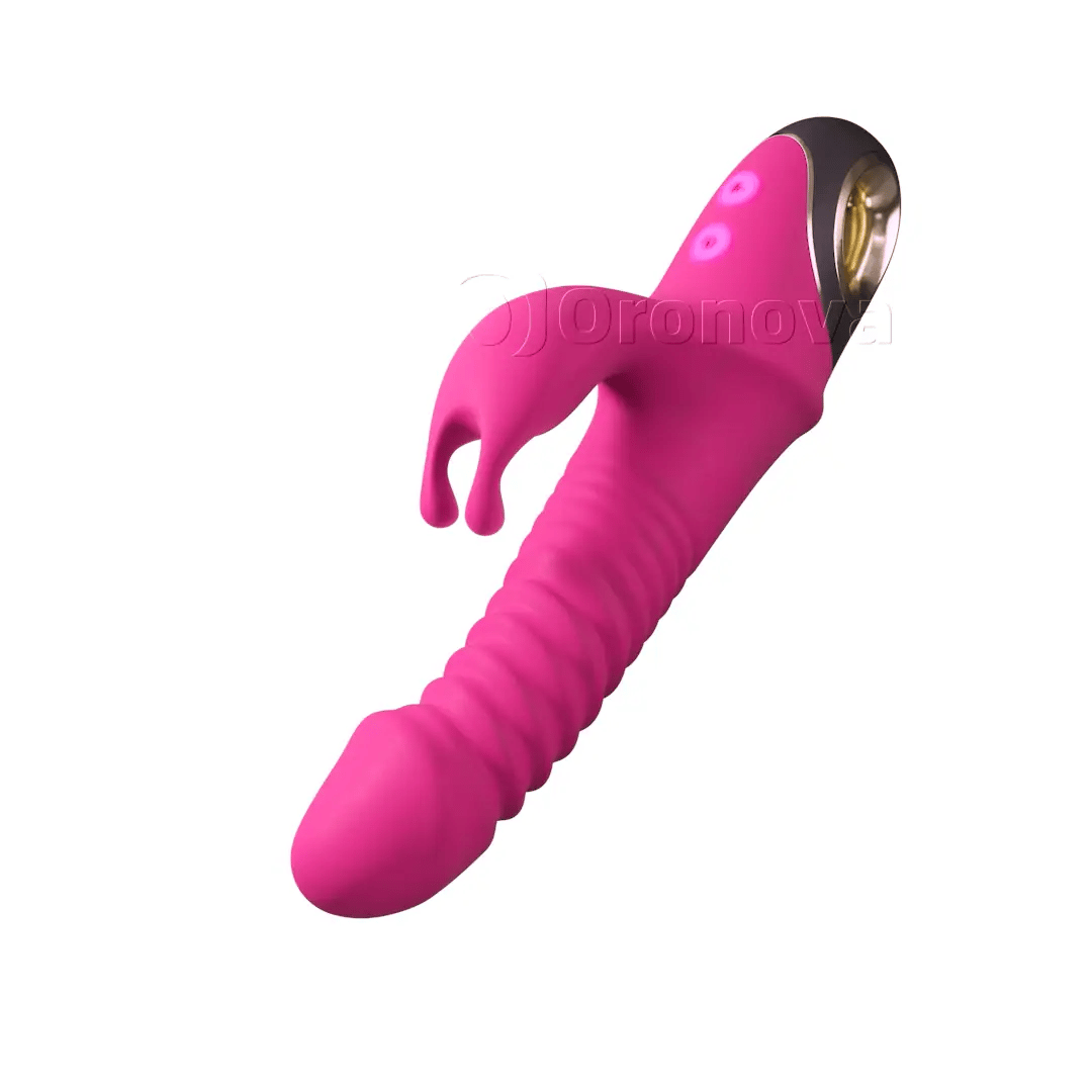 Vibratore 3-in-1 con spinta e rotazione, con 9 modalità di rotazione. Possibilità infinite.