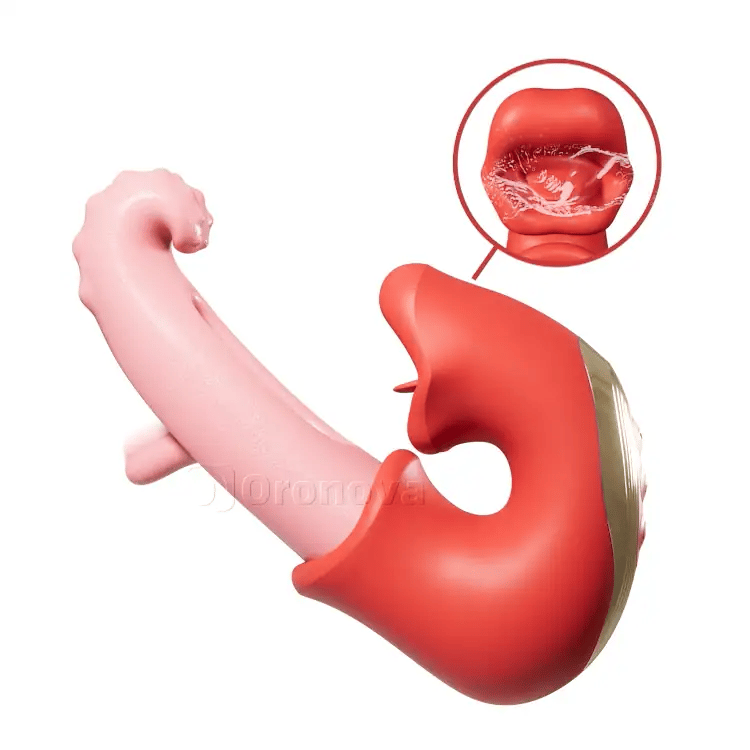 Vibratore a battito per clitoride – Funzioni di leccata e stimolazione, impermeabile