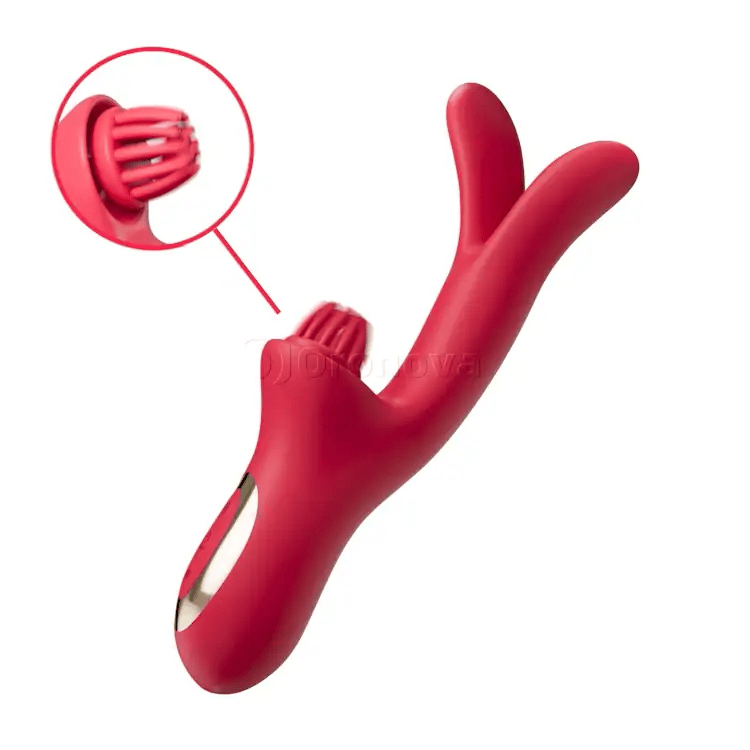 Vibratore Coniglio 3-in-1 "Come-Hither" con Vibrazione Solleticante