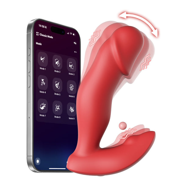 Vibratore indossabile a mutandina controllato tramite APP con 9 modalità di vibrazione