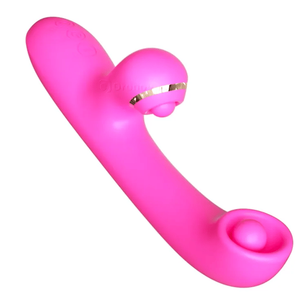 Ovovo - Vibratore del punto G con tocco del clitoride a doppia sfera e perfezione rotante
