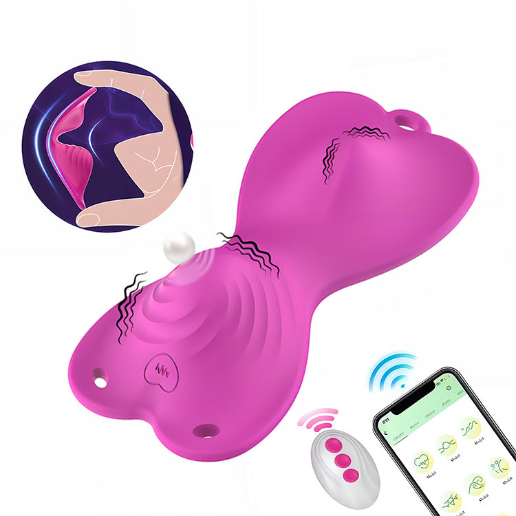 Vibratore indossabile a doppio motore con controllo tramite app