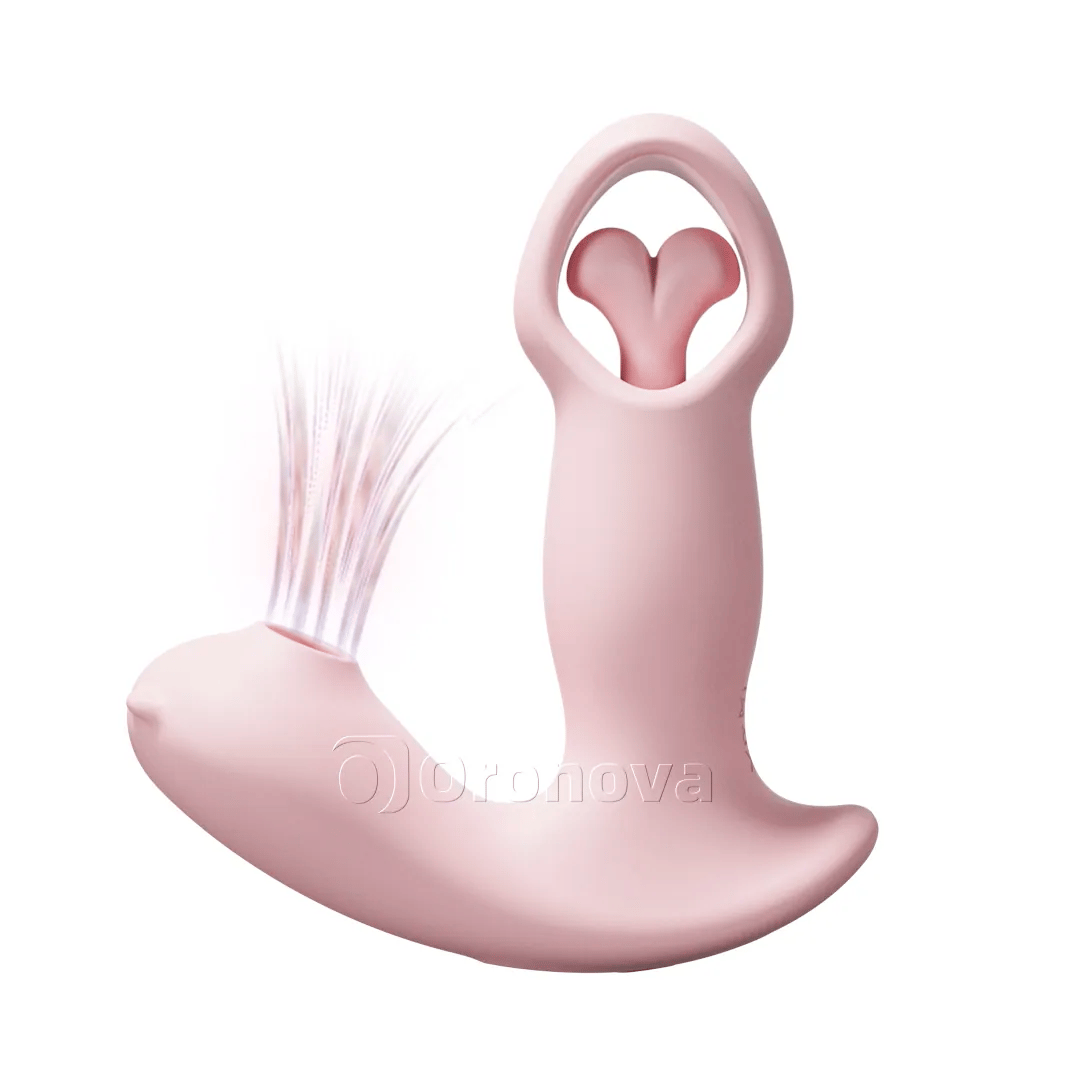 Vibratore rotante a impulsi con flusso d’aria, smart e con app, 3-in-1