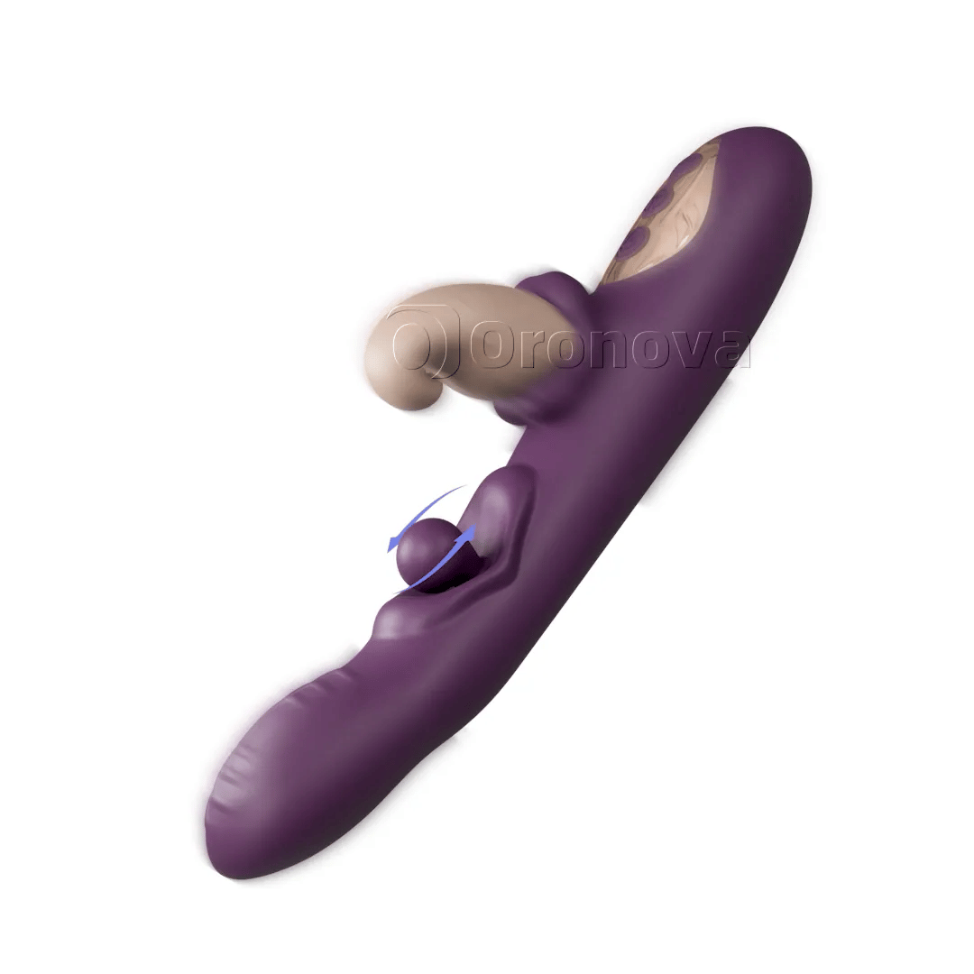 Vibratore flessibile 3-in-1 – sfera rotante, percussione e vibrazione multimodale