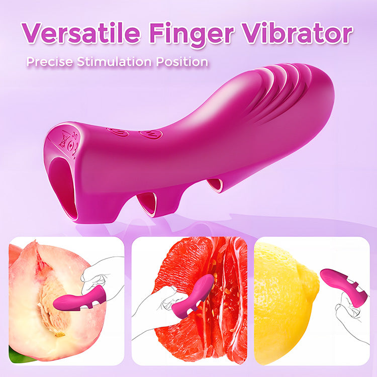 Vibratore versatile per dito silenzioso come un sussurro
