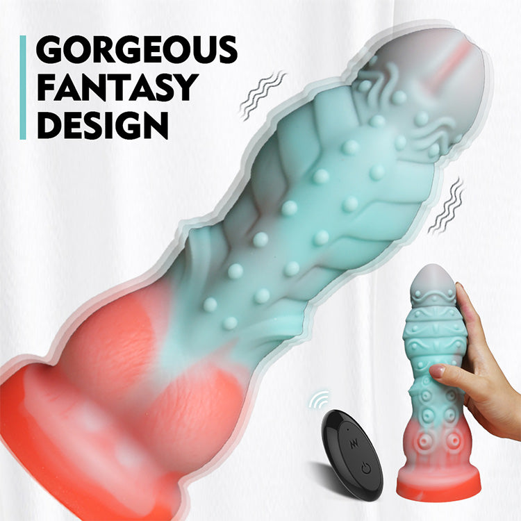 6.30 inch 16 cm Poseidon Pulse Telecomando Dildo