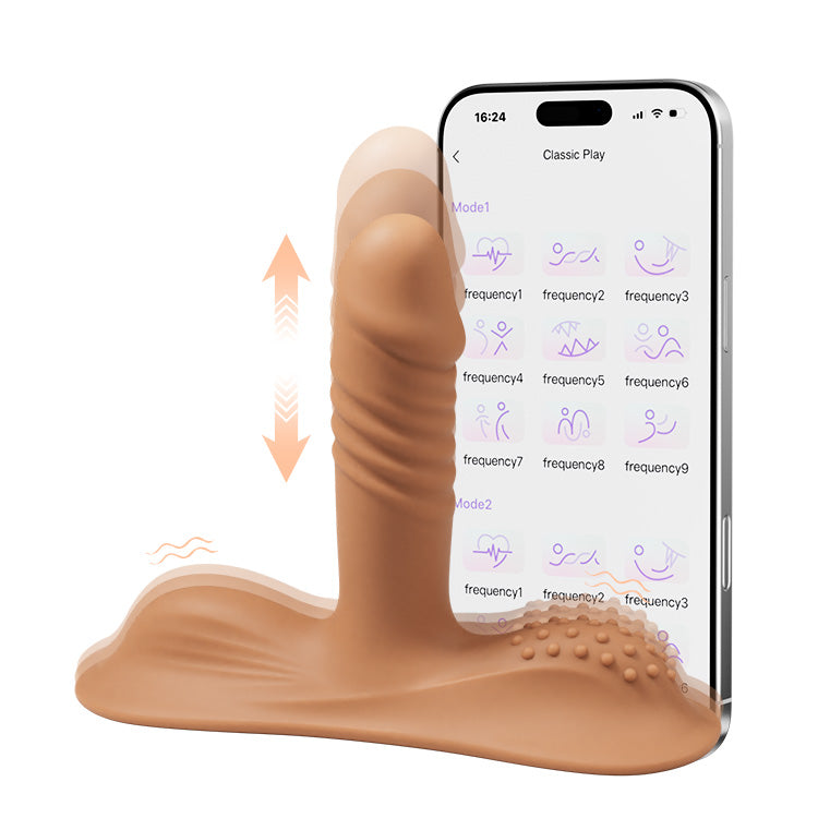 Dildo vibrante da cavalcata femminile, stimolazione anale del punto G, adatto per coppie