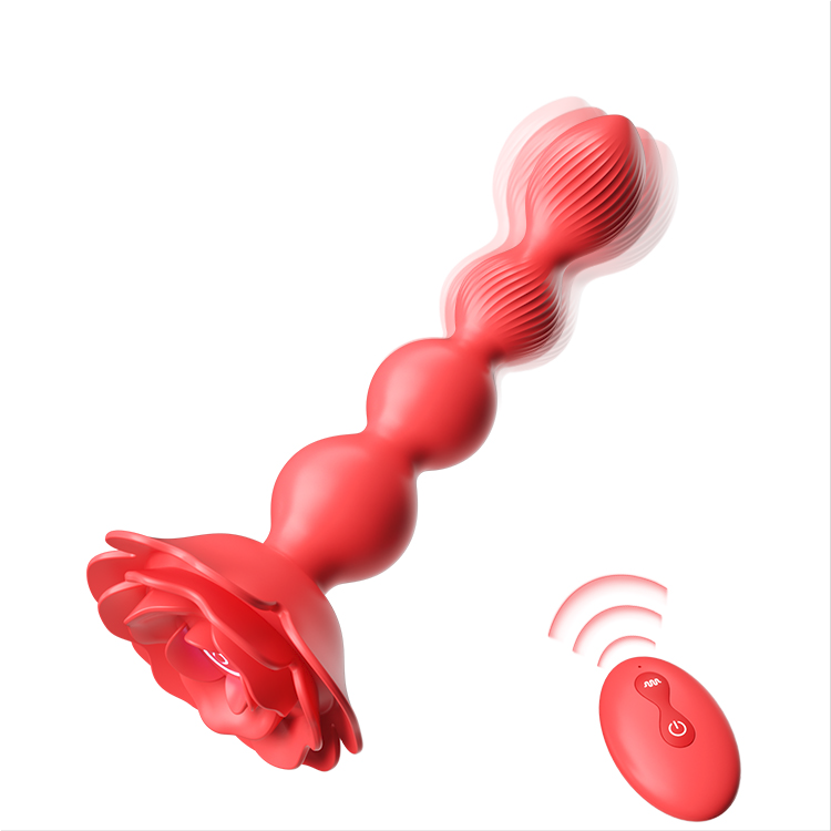 Vibratore rotante con perline anali
