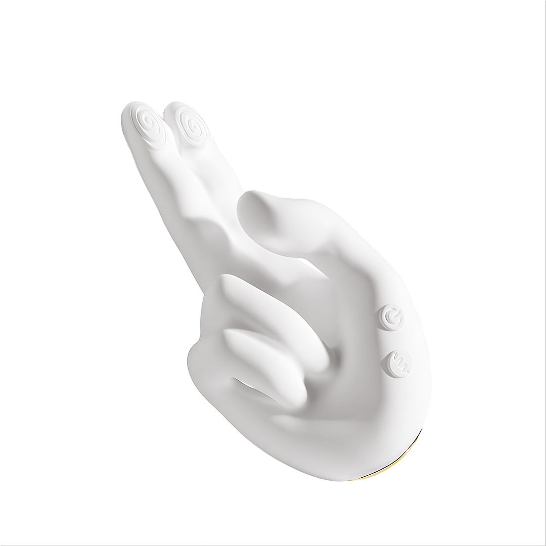 Vibratore riscaldante a forma di mano–10 modalità di vibrazione, 10 schemi di percussione e stimolazione a doppio dito