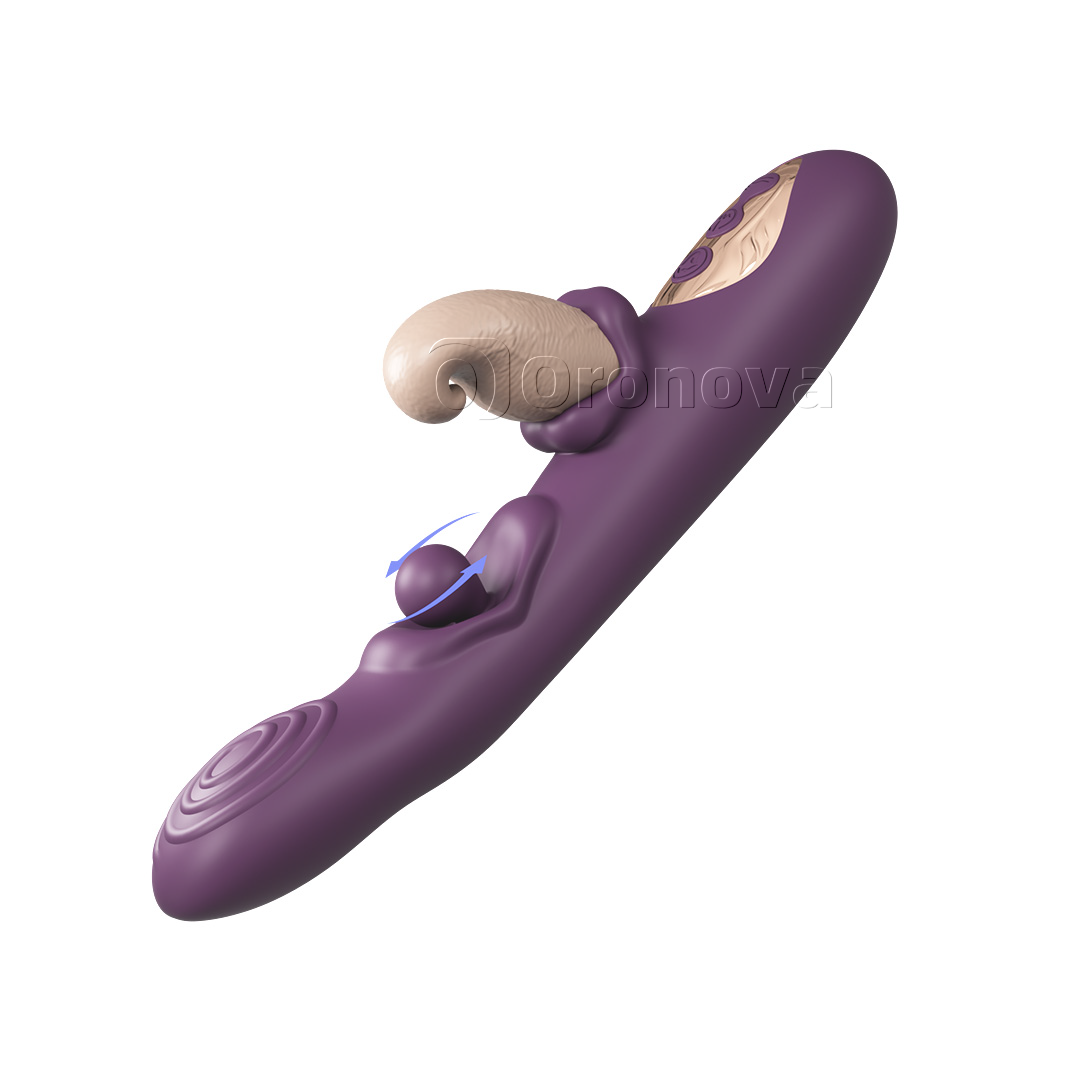 Vibratore flessibile 3-in-1 – sfera rotante, percussione e vibrazione multimodale
