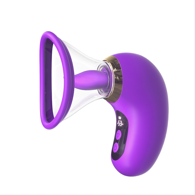 Vibratore aspirante 5-in-1 con display LCD