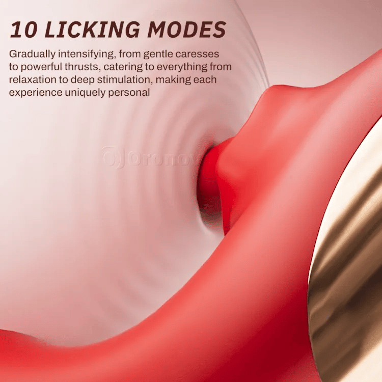 Vibratore per punto G Licking - Spinta e Vibrazione