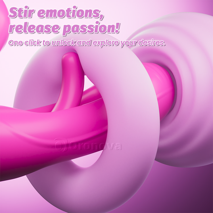 4 Motori Dildo Vibratori Doppi a Doppia Estremità Senza Cinturino – Vivi la Stimolazione Ultima