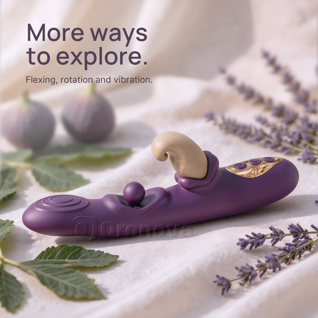 Vibratore flessibile 3-in-1 – sfera rotante, percussione e vibrazione multimodale