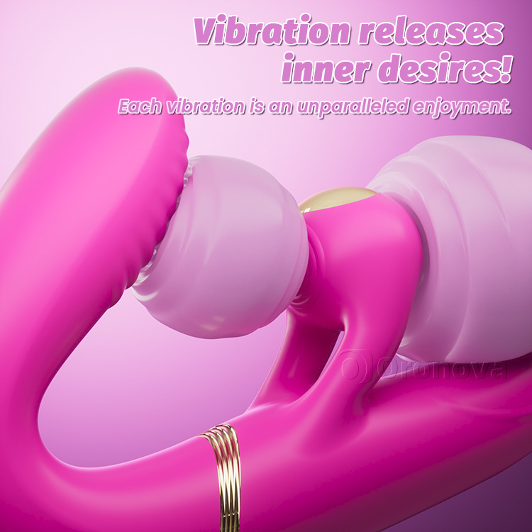 4 Motori Dildo Vibratori Doppi a Doppia Estremità Senza Cinturino – Vivi la Stimolazione Ultima