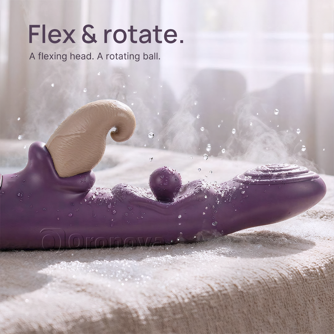 Vibratore flessibile 3-in-1 – sfera rotante, percussione e vibrazione multimodale