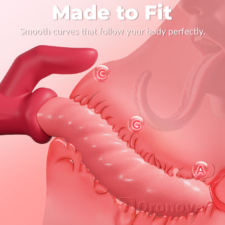 Vibratore a spinta peristaltico – torsione, stimolazione clitoridea, impermeabile