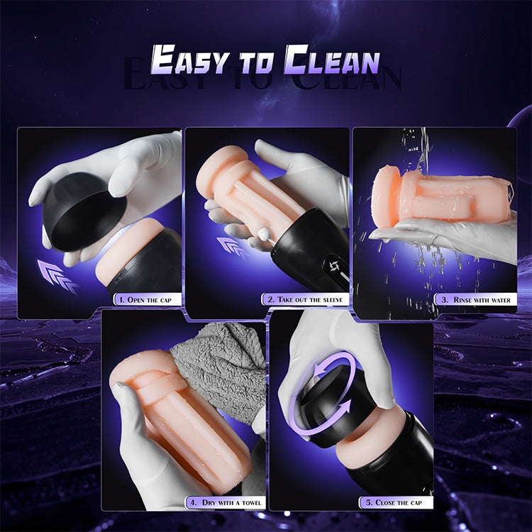 Masturbatore Maschile Automatico – 4 Modalità di Aspirazione, 9 Vibrazioni, Display LED