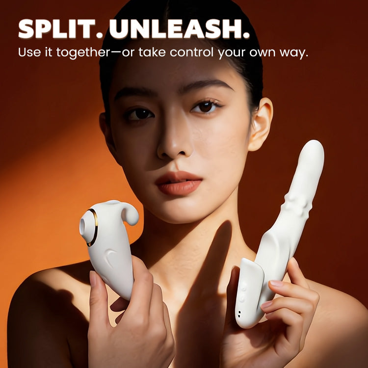 Vibratore 2-in-1 Staccabile con Suzione e Spinta con Controllo tramite App