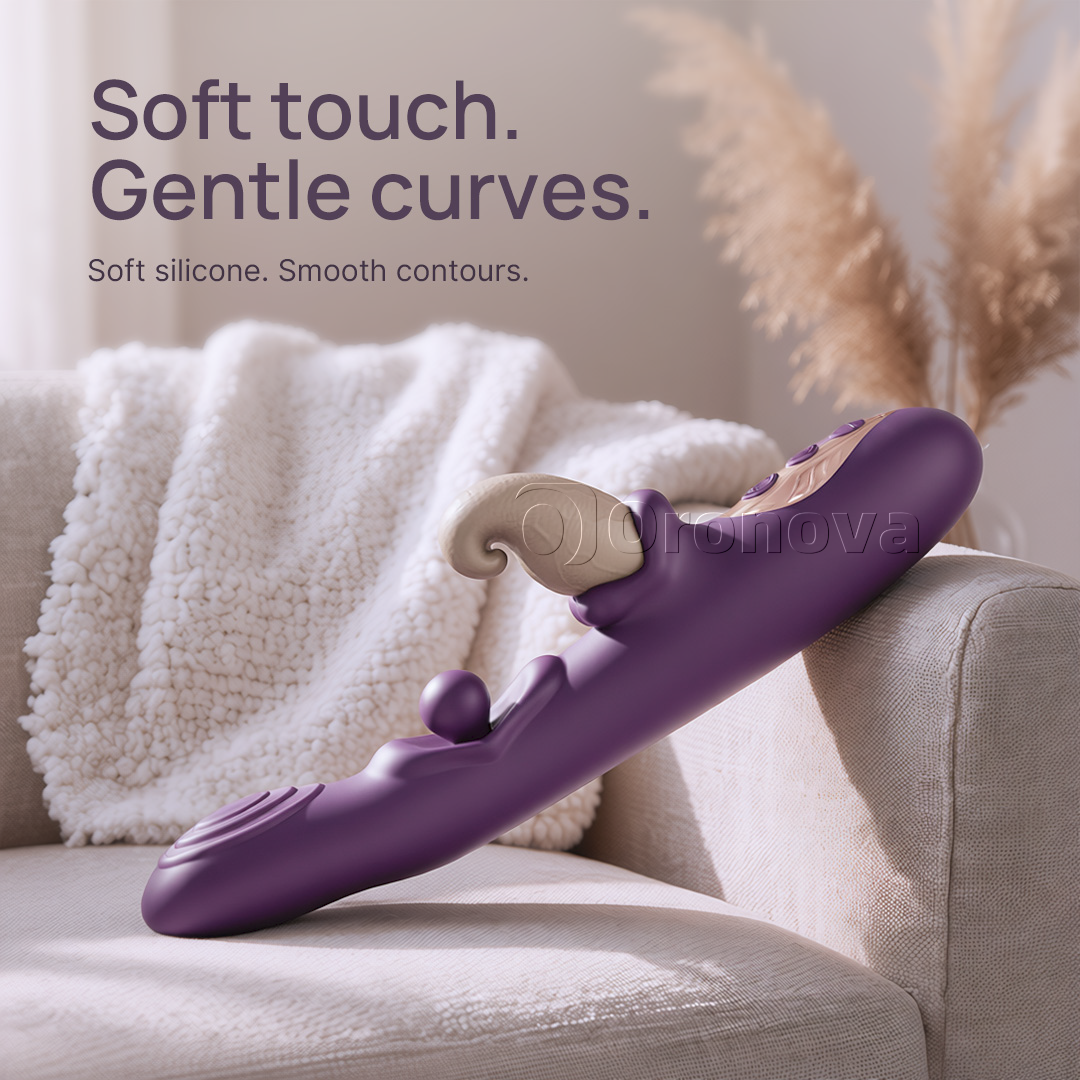 Vibratore flessibile 3-in-1 – sfera rotante, percussione e vibrazione multimodale