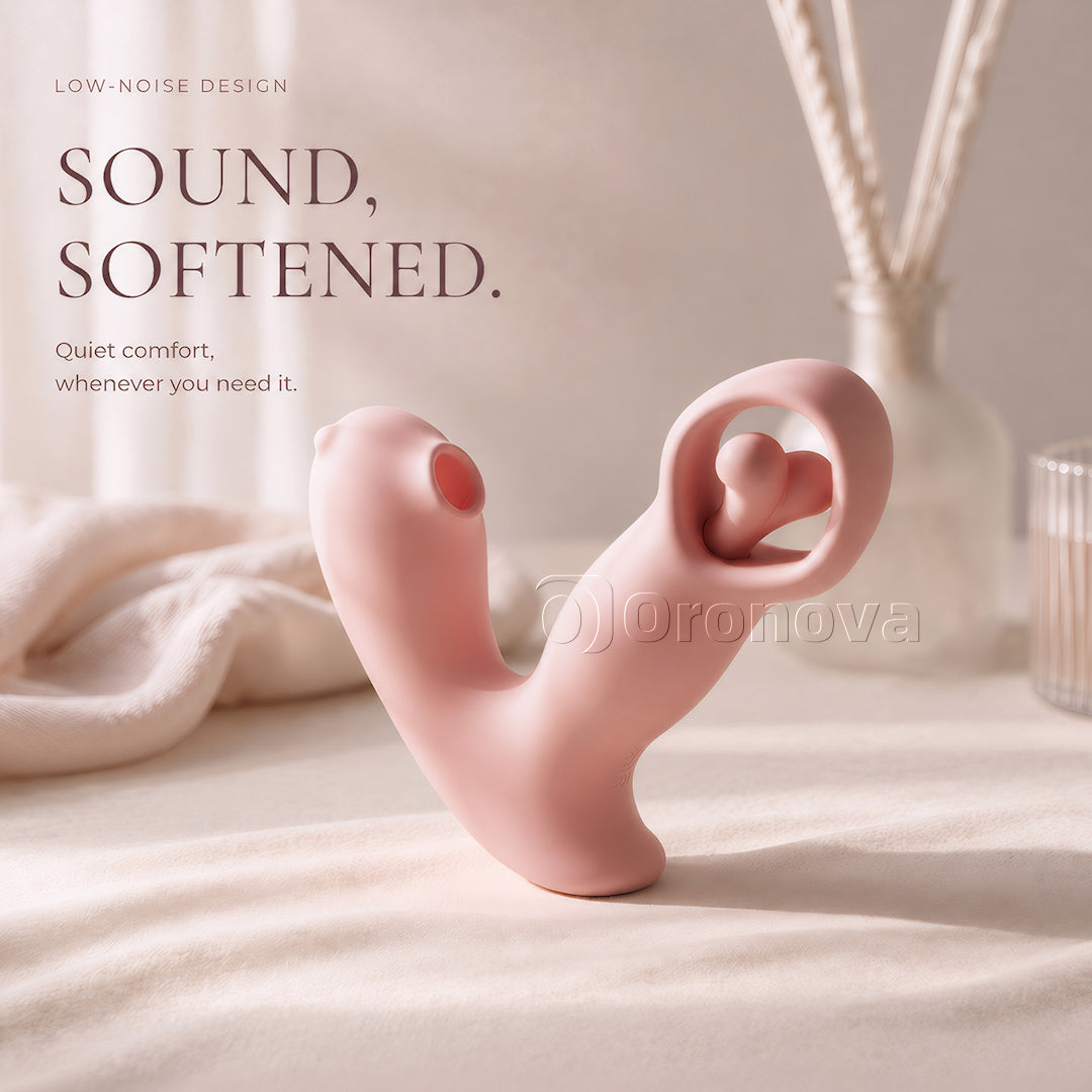 Vibratore rotante a impulsi con flusso d’aria, smart e con app, 3-in-1