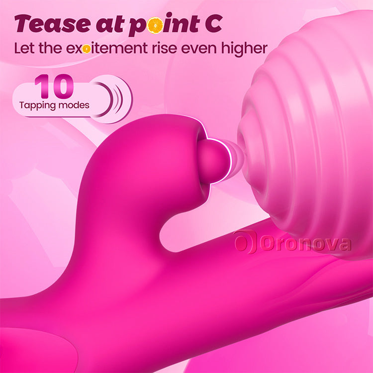 Vibratore 3 in 1 per Perforazione e Allargamento – Stimolazione del Punto G e del Clitoride
