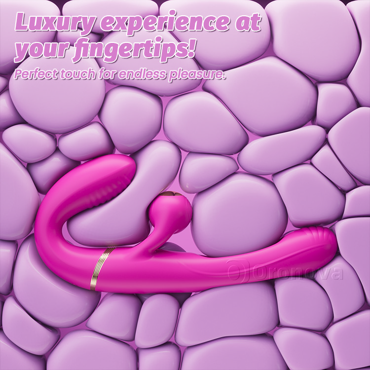 4 Motori Dildo Vibratori Doppi a Doppia Estremità Senza Cinturino – Vivi la Stimolazione Ultima