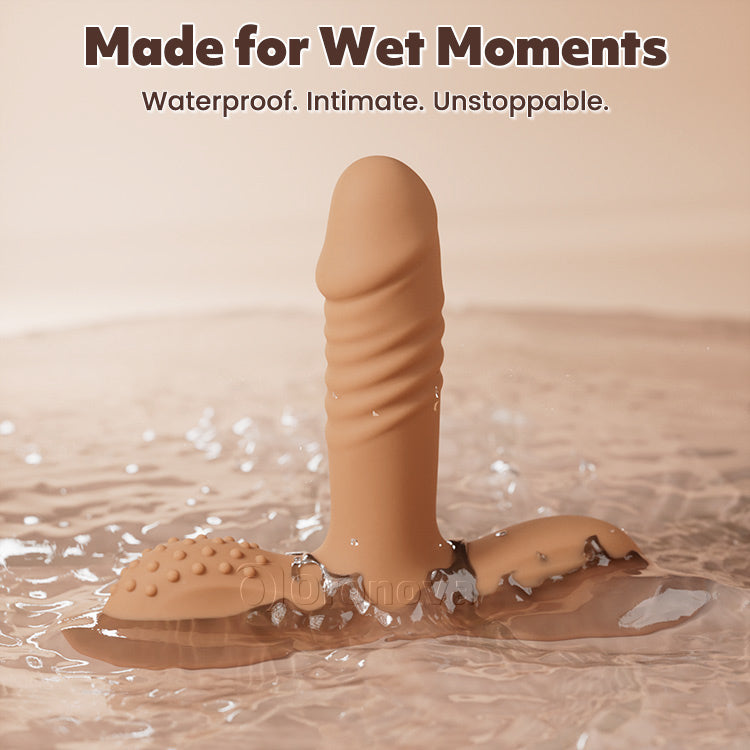 Dildo vibrante da cavalcata femminile, stimolazione anale del punto G, adatto per coppie