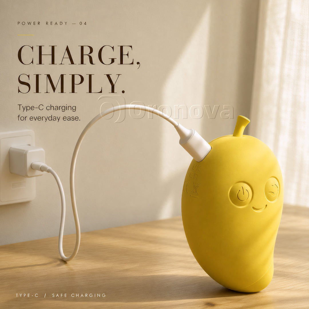 Vibratore Bluetooth 2-in-1 a doppia stimolazione con aspirazione e picchiettamento, al gusto di mango e banana