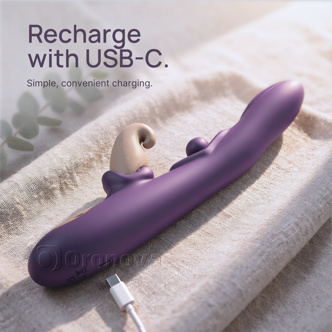 Vibratore flessibile 3-in-1 – sfera rotante, percussione e vibrazione multimodale