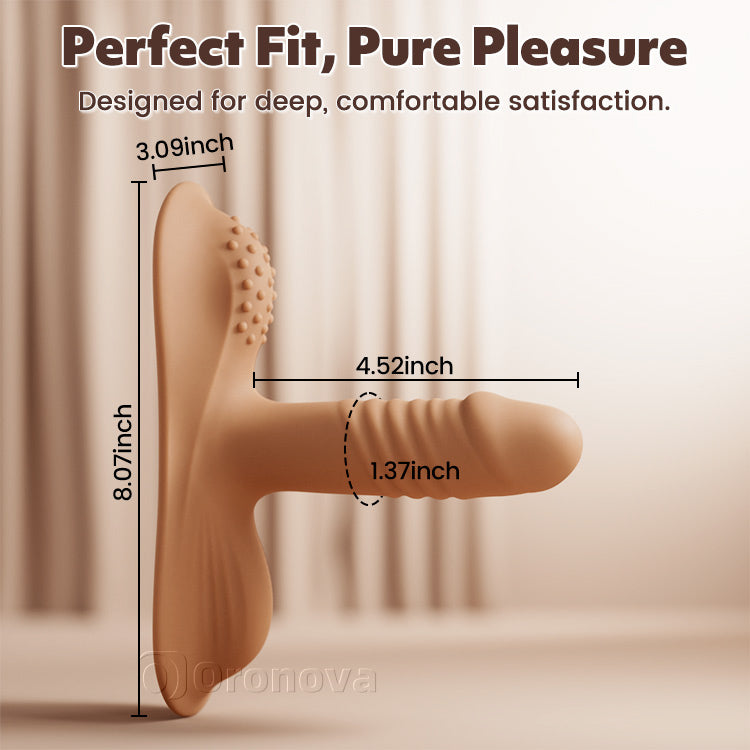Dildo vibrante da cavalcata femminile, stimolazione anale del punto G, adatto per coppie